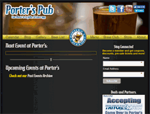 Tablet Screenshot of porterspub.com